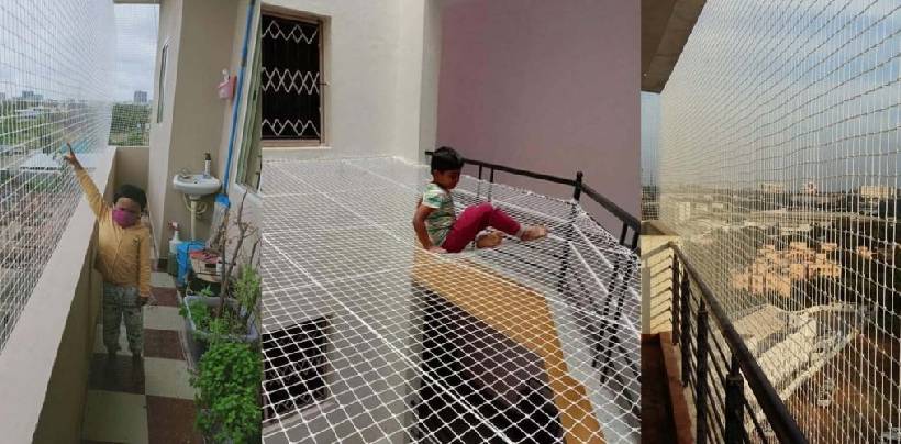 Children Safety Nets for Balconies in Hyderabad| Call 7386237793for Installation