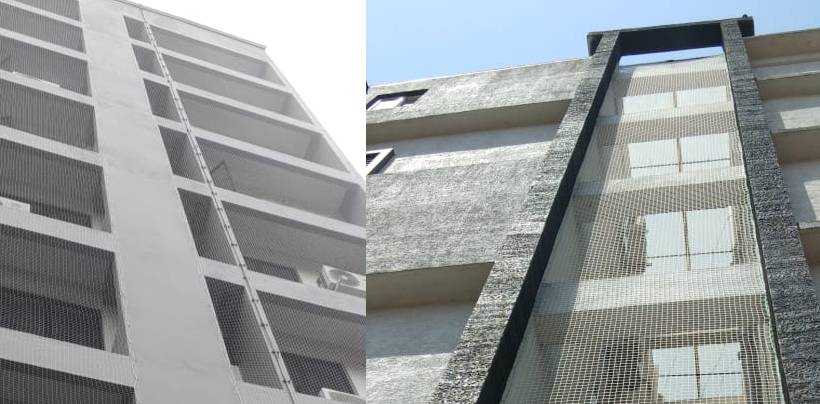 Duct Area Pigeon Nets In Hyderabad| Call 7386237793For Same Day Installation