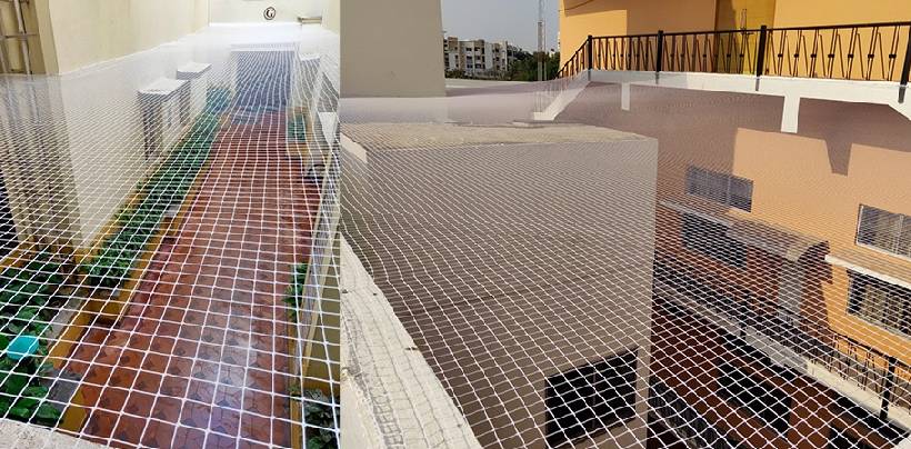Open Area Safety Nets Fixing In Hyderabad| Call 7386237793Sushmitha Safety Nets