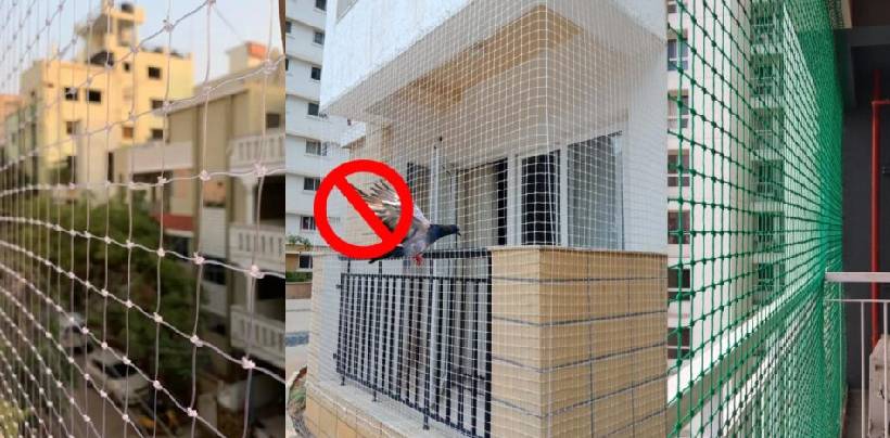 Pigeon Nets for Balcony Hyderabad| Call 7386237793Sushmitha Safety Nets